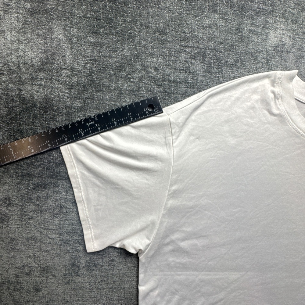 Vuori Energy Muscle Cropped Tee Shirt Womens XL White Relaxed Fit Boxy Crew Neck - Picture 10 of 15